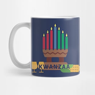 happy kwanzaa candles Mug